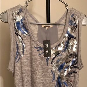 NWT Miss Me Sequin Blouse